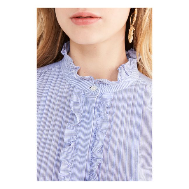Hemd gestreift Nicolas | Blau