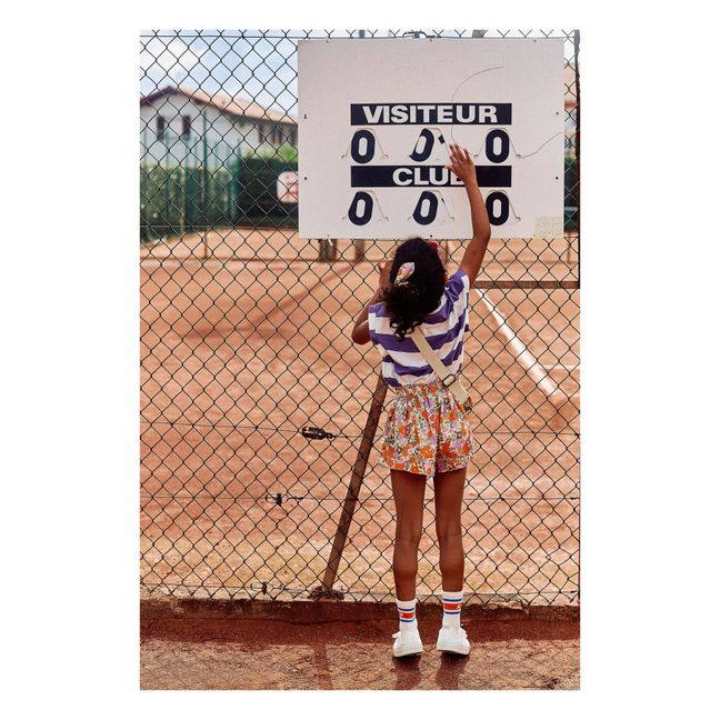 T-shirt Cropped Coton Bio Damase | Violet