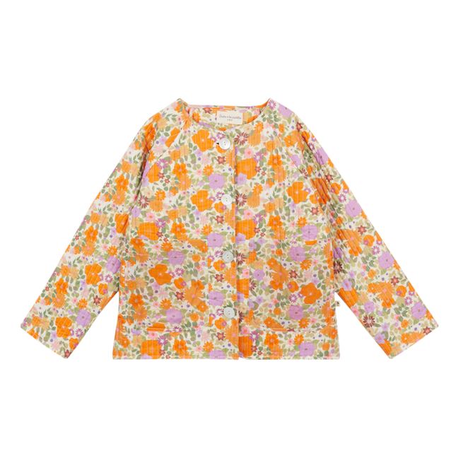 Veste Matelassée Coton Bio Domenica | Abricot