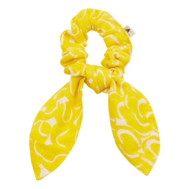 Danis Knot Bow Scrunchy | Yellow