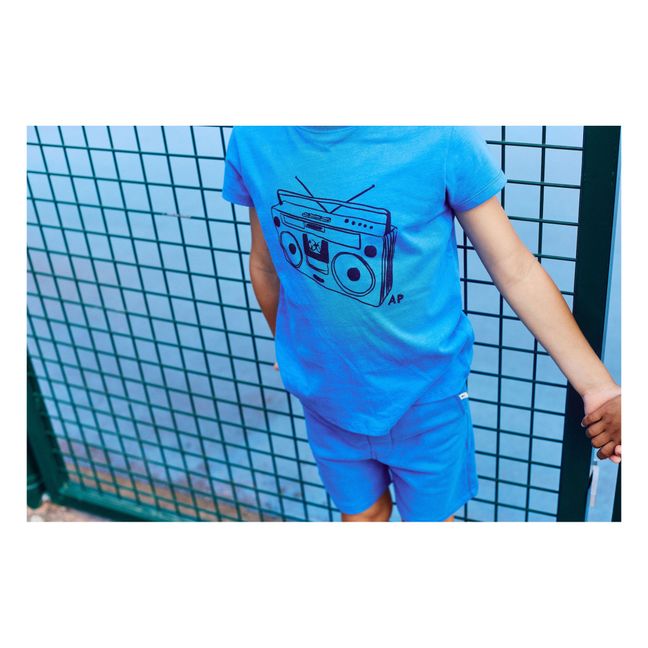 T-Shirt Dionisio in cotone organico | Blu
