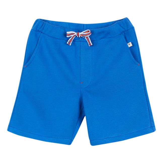 Short Molleton Bio Djody | Bleu électrique