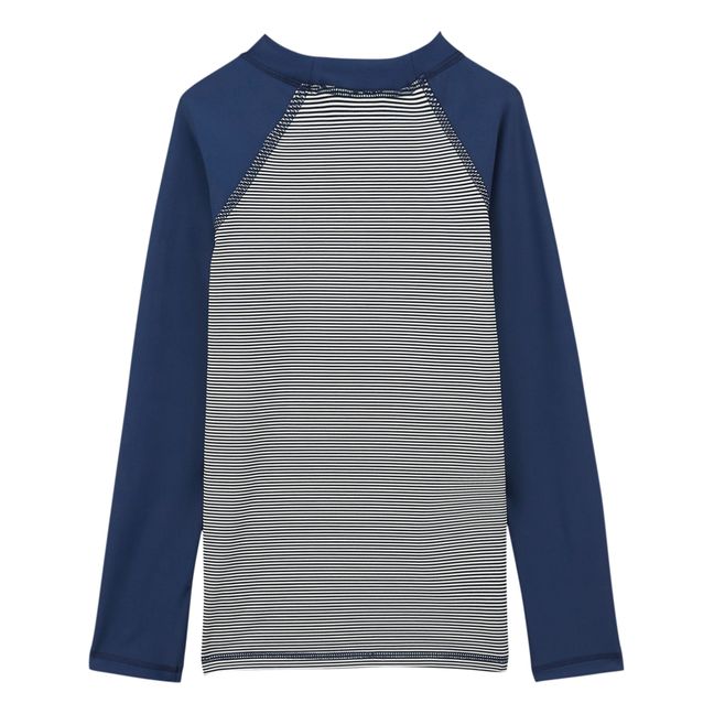 T-shirt Anti-UV Imprimé Matière Recyclée | Bleu marine