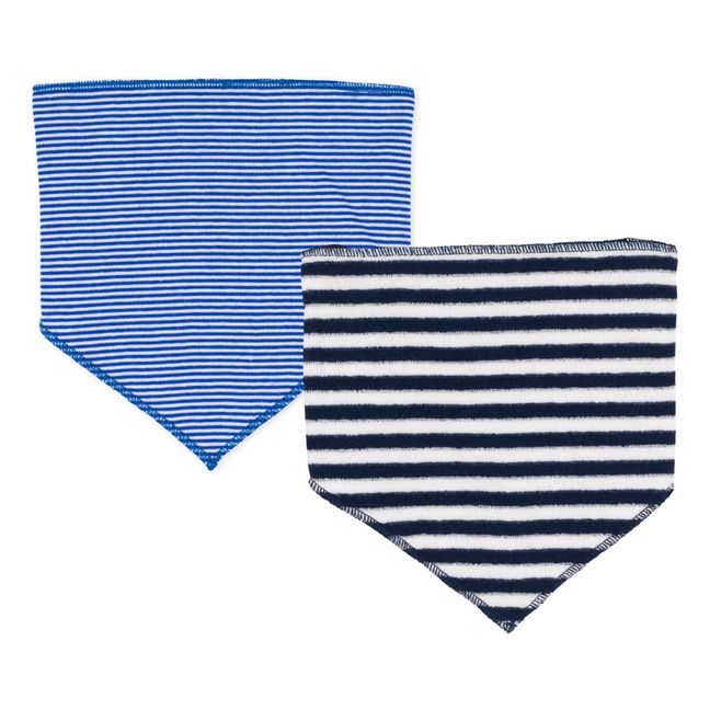 Lote de 2 Bandanas a rayas | Azul