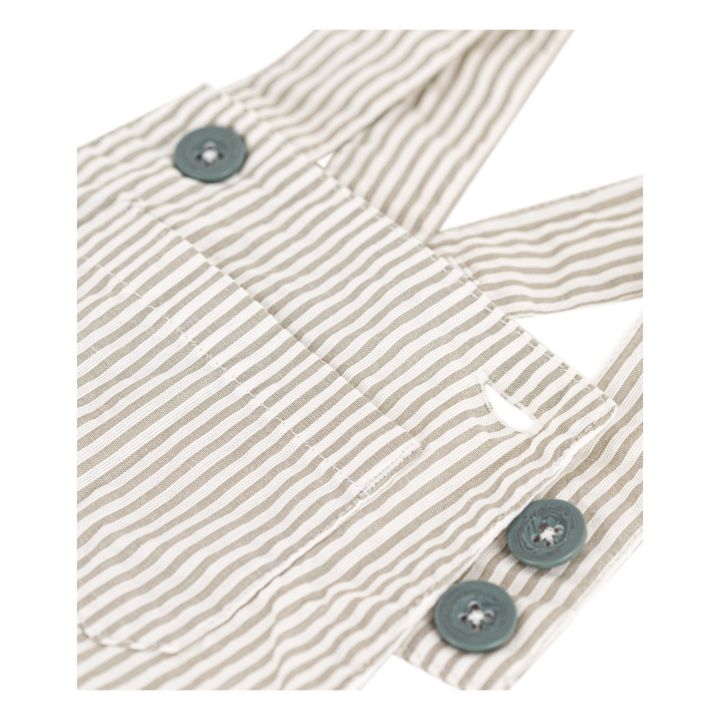 Peto corto Seersucker | Khaki- Imagen del producto n°1