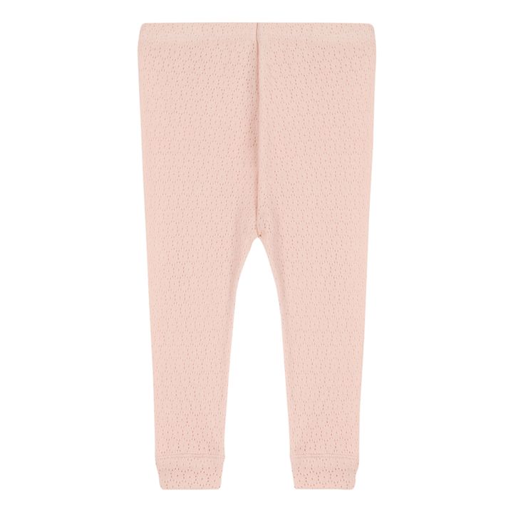 Pointelle Leggings | Pale pink