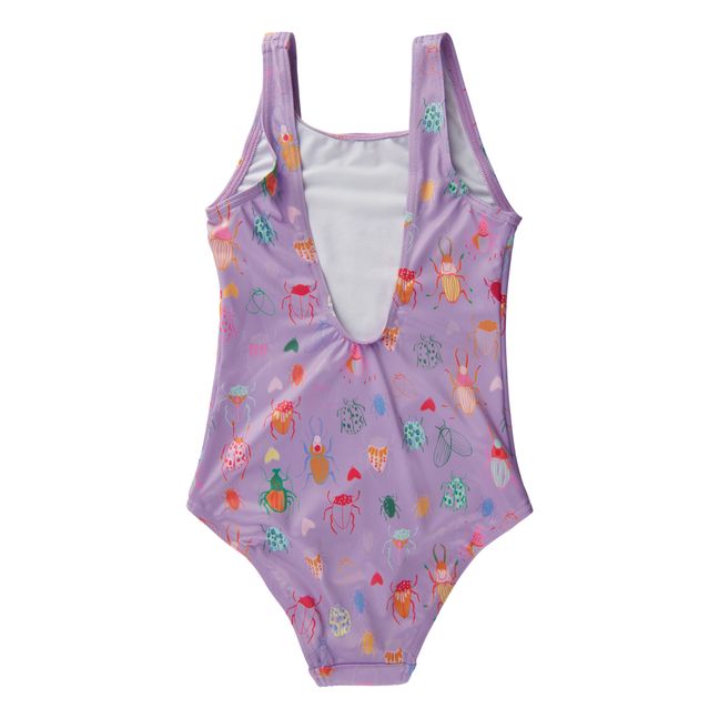Bañador con estampado de insectos | Lila