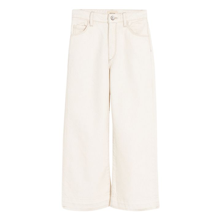 Pantalones vaqueros rectos Popies | Blanco- Imagen del producto n°0