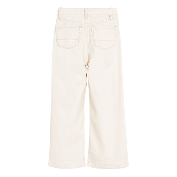 Pantalones vaqueros rectos Popies | Blanco- Imagen del producto n°3