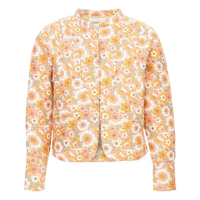 Blossom Quilted Jacket | Orange Rouille