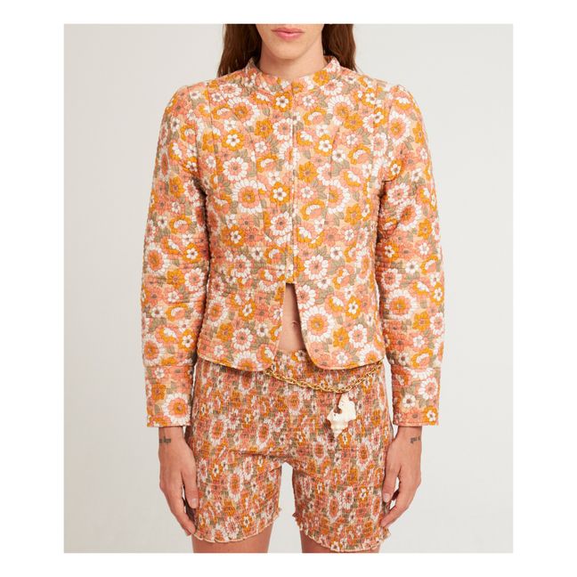 Veste Matelassée Blossom | Orange Rouille