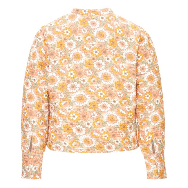 Blossom Quilted Jacket | Orange Rouille