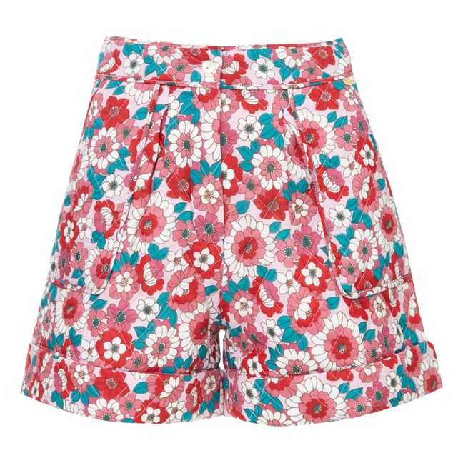 Short Matelassé Blossom | Rouge