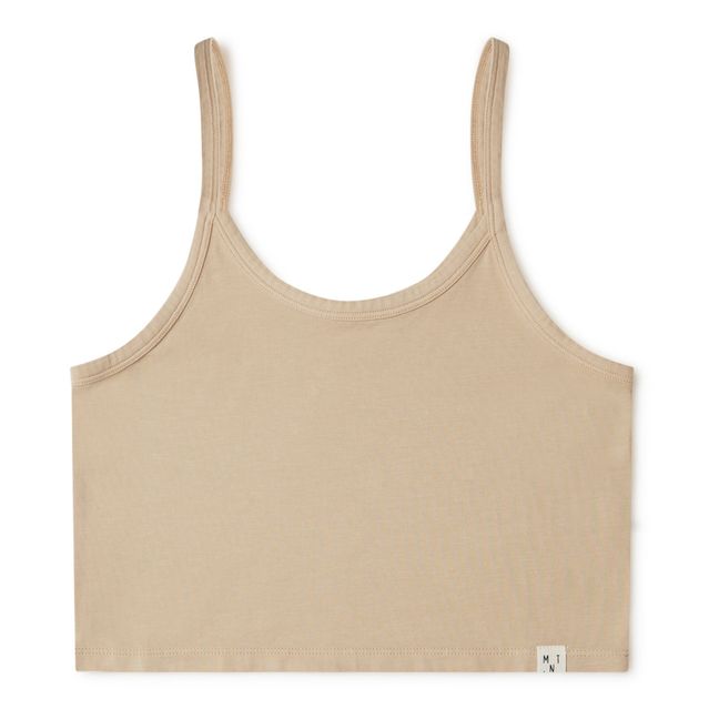 Cropped Organic Cotton Tank Top - Women’s Collection  | Powder