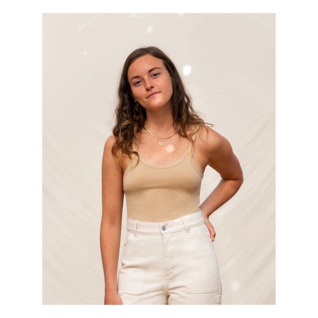 Cropped Organic Cotton Tank Top - Women’s Collection  | Powder