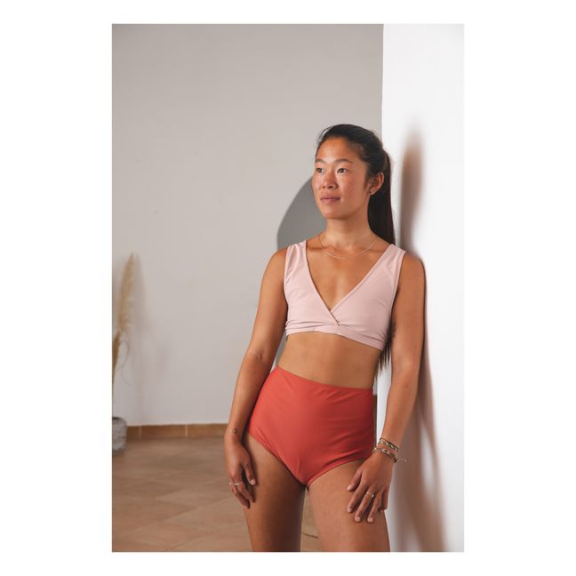 Braguita de bikini talle alto Econyl Anuk - Colección Mujer  | Rojo