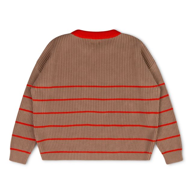 Jersey de algodón orgánico a rayas | Topo