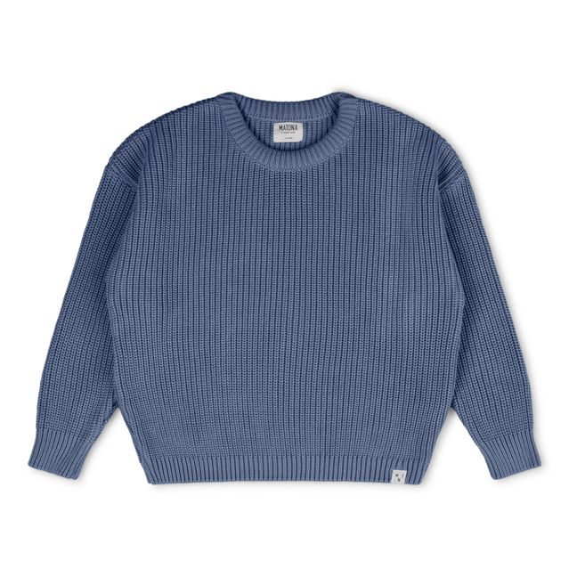 Maglione in cotone organico | Blu