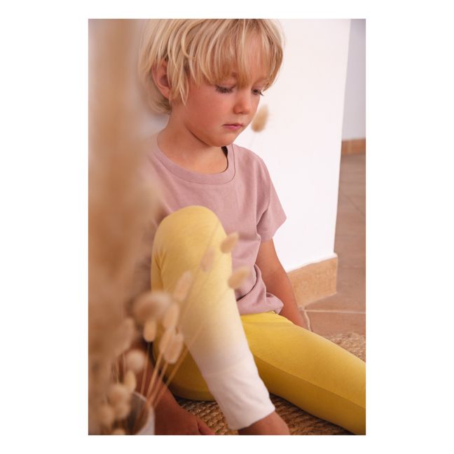Legging Coton Bio Tie and Dye | Jaune