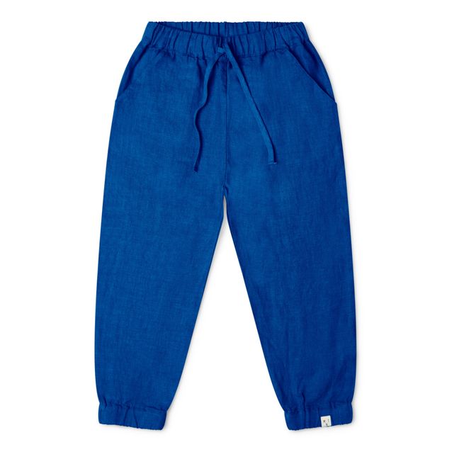 Pantalones de lino Easy | Azul