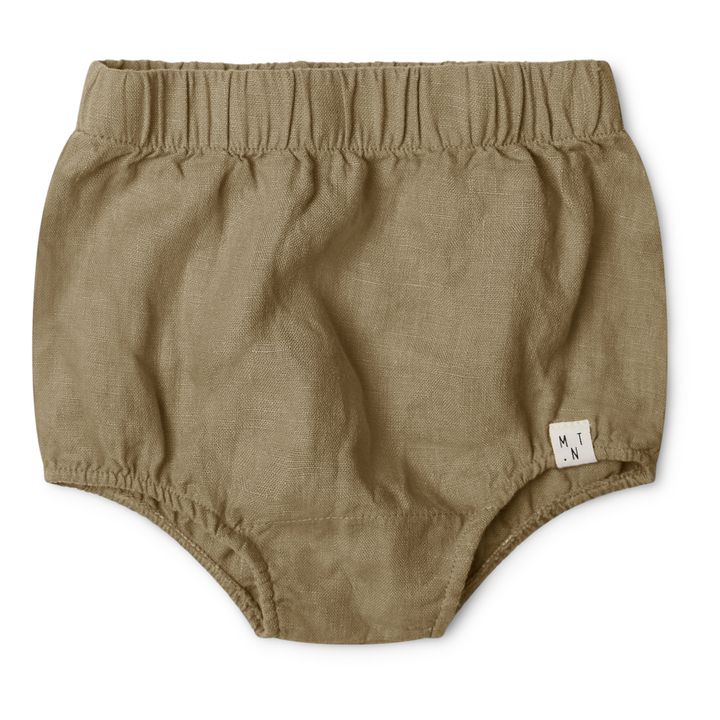 Plumphose Leinen | Khaki- Produktbild Nr. 0