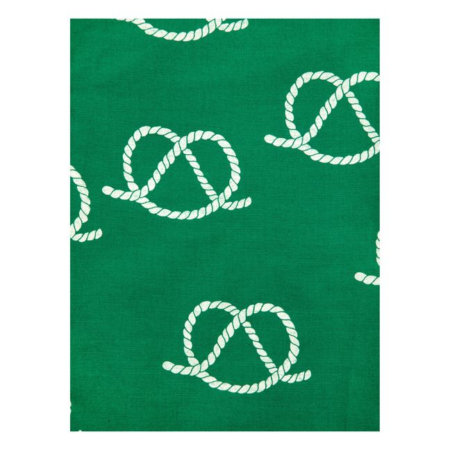 Camisas de algodón ecológico con estampado de nudos | Verde