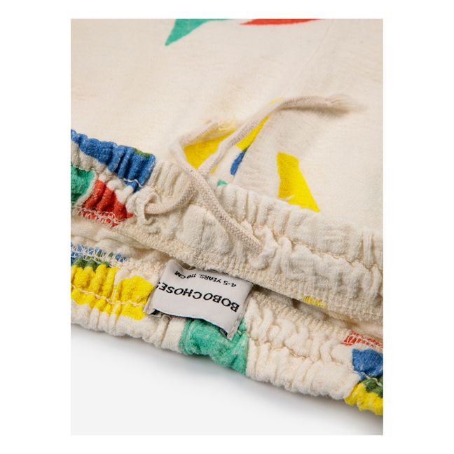Organic Cotton Fleece Boats Shorts | Ecru