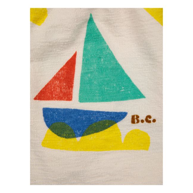 Organic Cotton Fleece Boats Shorts | Ecru