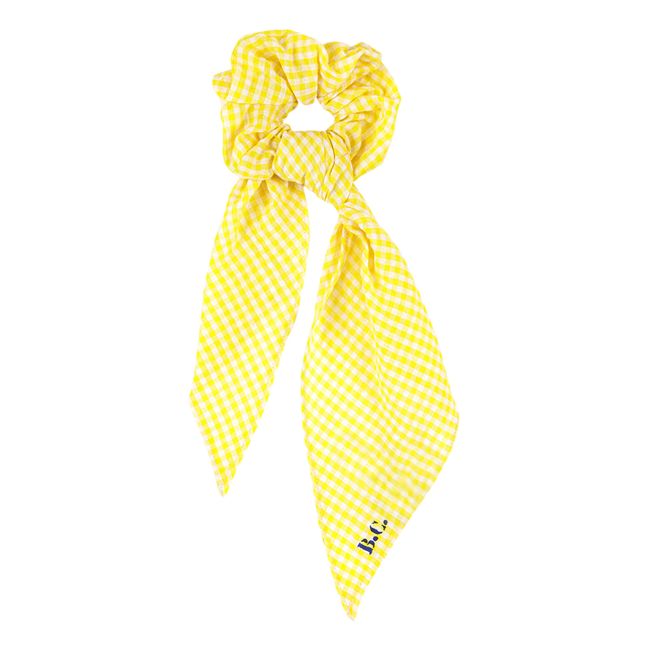 Chouchou Foulard Vichy | Jaune