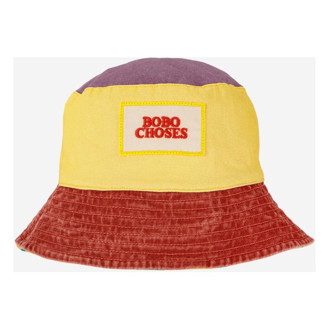 Floral Reversible Bucket Hat | Gelb
