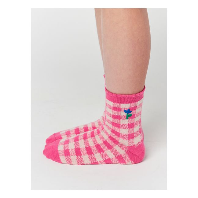 Gingham Socks | Pink