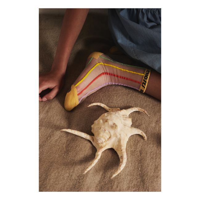 See-through Striped Socks | Giallo