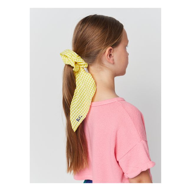 Chouchou Foulard Vichy | Jaune