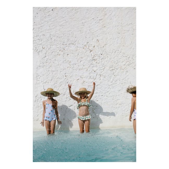 Tulips Swimsuit | Light blue