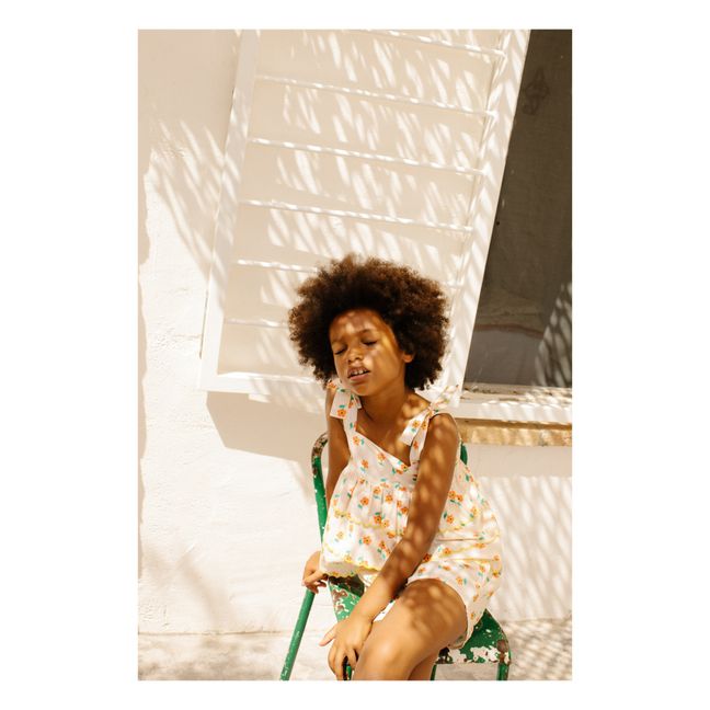 Peony Top with Adjustable Straps | Cream