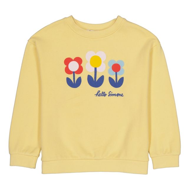 Sweety Organic Cotton Sweater | Pale yellow