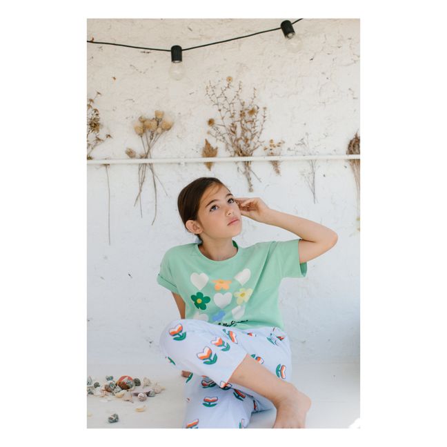 Pantalon Tulipes | Bleu ciel