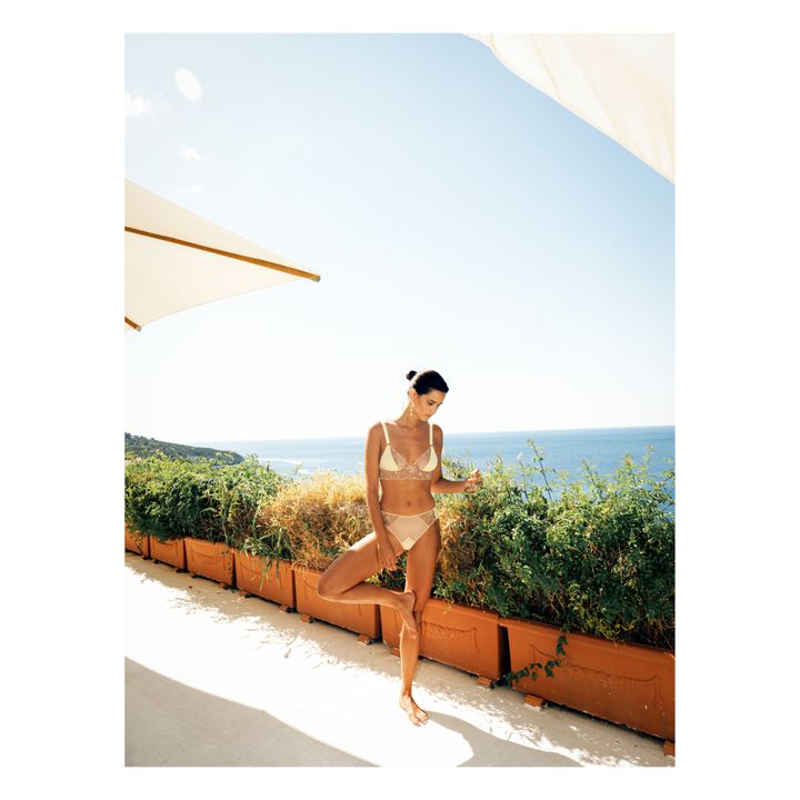 Culotte con ricami Vasco | Giallo- Immagine del prodotto n°1