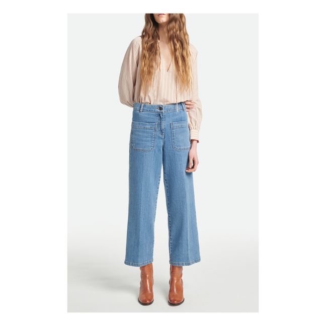 Pantalón vaquero recto Helias | Azul índigo