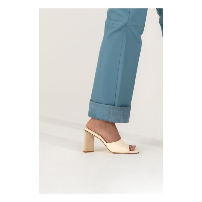 Shell Mules | Cremefarben