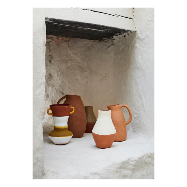 Vase aus Terrakotta  | Seidenfarben