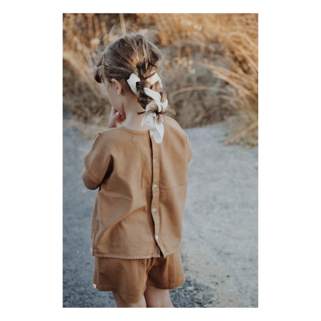 Natalia Organic Cotton T-shirt | Marrón