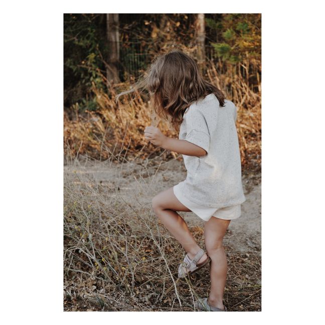 Romeu Organic Cotton T-shirt | Gris Jaspeado