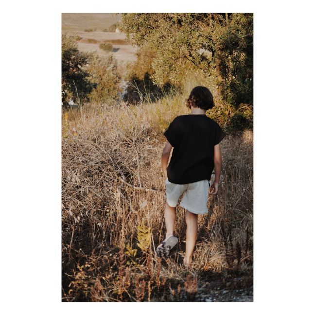 Short Molleton Coton Bio Eça | Gris chiné