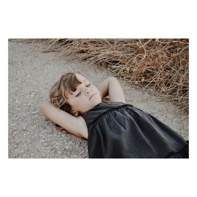 Robe Coton Bio Ermelinda | Noir