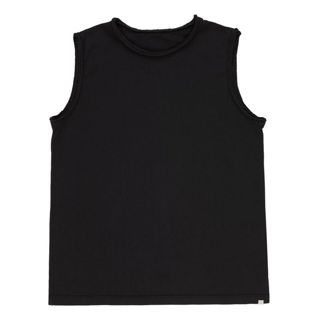 Camiseta de tirantes de algodón orgánico Joan | Negro