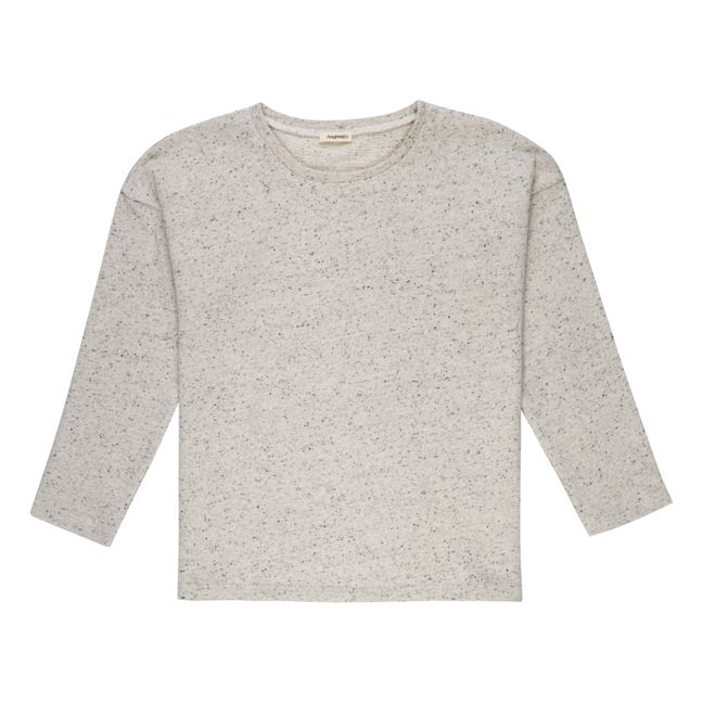 T-Shirt Molleton Coton Bio Eduardo | Gris chiné
