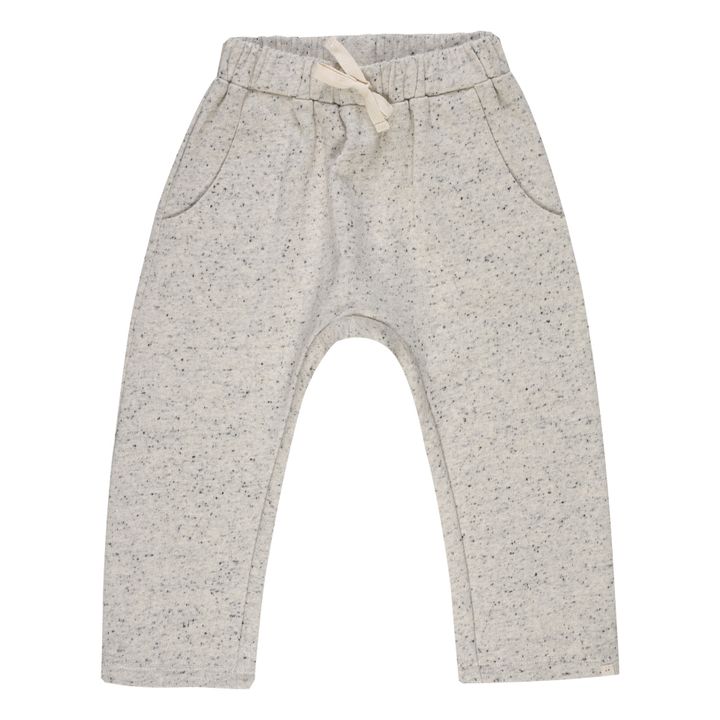 Pantalon Molleton Coton Bio Amelie | Gris chiné- Image produit n°0