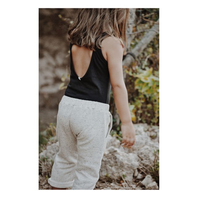 Amelie Organic Cotton Fleece Pants | Heather grey