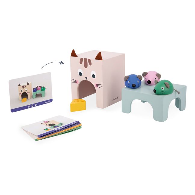 Jeu se repérer dans l'espace - Chat et souris